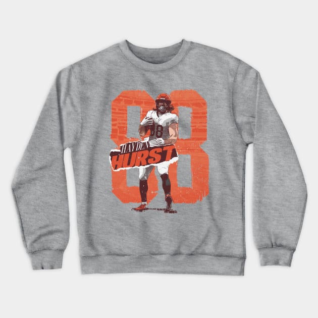 Hayden Hurst Cincinnati Rough Crewneck Sweatshirt by Chunta_Design